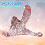 Hollow Strap On Dildo Harness,Realisitc Male Penis Sleeve Extender Cock Sleve Enlarger, Soft Silicone Wearable Dildo Panties Adult Sex Toys For Couples Men Women Lesbian