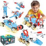 Stem Kits, 6-In-1 Kids Building Blocks Set - 142 Pcs Educational Construction Toys With Storage Box For Kids Ages 5+