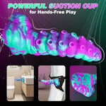 Huge Monster Tentacle Dildo, Thick Silicone Fantasy Dildo With Suction Cup For Hands-Free Play,7.8“ Octopus Dildos For G-Spot, Large Butt Plug Anal Dildos, Curved Adult Sex Toy For Women Men