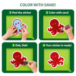 Animal Friends Sand Art Kit for Preschool Crafts and Montessori Activities