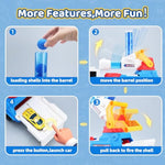 Boy Toys Age 3 4 5 6 Year Old Boy Gifts For Kids Gifts Toy Trucks With Light & Sounds Toys For Kids Age 3 4 5 6 7 8 Years Old,Include Eejection&Shooting Truck,4 Racing Cars