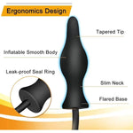 Inflatable Anal Plug, Expand Butt Plug Anal Dildo, Liquid Silicone Prostate Massager Anal Beads Perineum Massager Anal Sex Toy For Women, Men And Couples