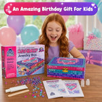 DIY Jewelry Box Craft Kit for Girls Ages 8-12, Gem Mosaic Arts and Crafts Kit