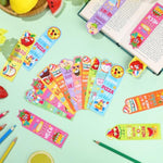 90 Pcs Summer Scratch and Sniff Scented Bookmarks Fruit Food Theme Stationery Set