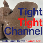 Butt Adult Doll Torso for Gay Men Bottom Pleasure, Male Masturbator Ass Torso Sexdoll for Anal Use, Hip Model Anal Stroker IntimateToy, Cocoa Skin TPE Body Torso for Beginner Single Solo Rear Play