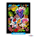18 Pack Fuzzy Velvet Coloring Posters, Original Edition for Kids & Adults