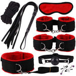 Bdsm-Bondage-Kit Restraints Kit Sex Toys For Couples, Bsdm Kits For Couples, Bdsm Set, Adjustable Bondage Set Fuzzy Handcuffs Ball Gag Couple Sex Toys Bsdm Toys For Couples Juguetes Sexuales Eroticos
