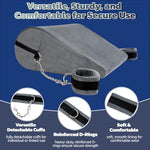 Sex Pillow Cushion Toys for Couples Bondage BDSM Kit with Handcuffs Sex Furniture for Adult Bedroom (Gray)
