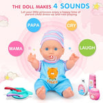 Baby Doll Care Toys, 30Pcs Baby Dolls Bath Set & Doctor Kit, Pretend Play Baby Doll Set, Incl Bathtub, Bathrobe, Ecg, Thermometer, Toddlers Toys Gifts For Age 3 4 5 6 Year Old Girls
