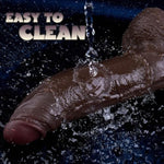 9 Inch Realistic Black Dildo Sex Toy, Skin-Like Thick Dildo For G Spot And Anal Play With Strong Suction Cup, Lifelike Hands-Free Anal Dildos For Women Men Couples Sexual