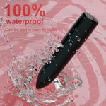 Mini Bullet Vibrator - 10 Modes For G Spot & Clitoral Stimulation, Pleasure For Female & Couples, Discreet, Black, Rechargeable, Portable, Waterproof, Suitable For Games, Travel