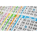 Bulk Bingo Books with 6 Faces, 10 Pages Each, 100 Disposable Game Books for Seniors and Adults