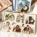 Japanese Sticker Book: Poetic Life Series PET Scrapbook Stickers Set