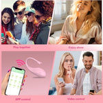 Wearable Vibrator Adult Sex Toys For Women, G Spot Vibrator Adult Toys Long Distance Remote Control With App And 9 Vibration Mode, Egg Vibrator Mini Vibrator Female Sex Toys For Women Couples