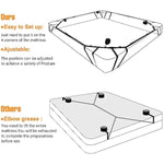 Bdsm Bondage Straps Kit Bed Sex Toy For Couple Sm Game With Handcuffs,Bed Straps Restraints Adjustable Length No Need Of Helping 1 Minutes Quick Installation (Black)