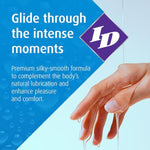 ID Glide Water Based Personal Lubricant for Men Women and Couples - Hypoallergenic Lube with Natural Feel