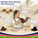 3 Packs Gorilla Stuffed Animals, Orangutan Plush Toy Gifts For Kids 12 Inches