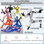 T13 Action Figure Set, 10Pcs Robot 3D Printed Toys Lucky Titan 13 Action Figure With Multiple Accessories, Dummy 13 Multi-Jointed Movable, Gifts For Boys And Girls (Assembly Completed)