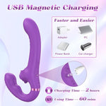 Strapless Strap On G-Spot Dildo Vibrator, Double Ended Wearable Stimulation With 10 Vibrating Modes & Remote Control, Anti-Slip Silicone Realistic Butt Plug, Adult Sex Toy For Women Couple Lesbian