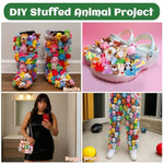 120 Pack Mini Stuffed Animal Bulk, Small Plush Toy For Kid, For Diy Project, Carnival Prizes, Claw Machine Filler, Classroom Treasure Box, Easter Basket Stuffers