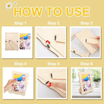 60 Pcs Unfinished Wooden Picture Frames for DIY Crafts, Parties & Home Decor