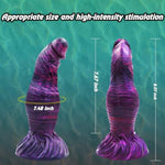 Realistic Monster Dildo, 8.07" Thick Huge Liquid Silicone Dildo With Strong Suction Cup, Big Fantasy Knot Dildo Large Soft G-Spot Hands-Free Prostate Anal Sex Toys For Women Men