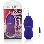 Whisper Micro Bullet – Self Heating Wired Pocket Bullet Vibrator - Remote Control Sex Toys For Couples - Adult Egg Massager - 1.25 Inch - Purple