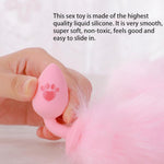 Bunny Tail Anal Butt Plug Silicone Anal Plug Cosplay Sexy Adult Toy Fluffy Rabbit Tail Sex Toys For Women Fun Sex Games Role Play Anal Training Adult Sex Toys