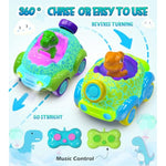 Toddler Remote Control Car, 2 Pack Dinosaur Rc Cars For Toddler Toys 3, Car Toys For 3 4 5 Year Old Boys And Girls Birthday Gift, Led Lights & Music
