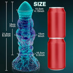 8.7 Inch Huge Realistic Dildo Luminous Octopus Tentacle Thick Monster Dildo,Monster Dragon Dildo Fantasysilicone Anal Plug Dragon Dildo With Suction Cup Fantasyanal Play (Green)