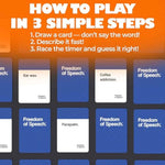 Freedom Of Speech Card Board Game - Family Edition - Fast-Paced | Guess The Word | Easy To Play - Party Game For Game Night