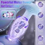 Anal Plug 360° Rotation Vibrating Butt Plug Anal Sex Toys, Adult Sex Toy With Light Up & 10 Vibrating Rotation, Remote Control Vibrator Monster Anal Toys Prostate Massager Sex Toy For Men Couples