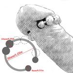 Metal Penis Ring Stainless Steel Cock Head Glans Orgasm Increase Delay Ejaculation Male Semen Lock Glans Stimulator Sex Toys For Men Delay(1.25")