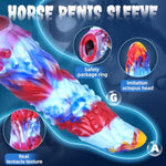 Penis Sleeve Octopus Tentacle Cock Sleeve-Monster Adult Male Sex Toys For Men Penis Extender?Fantasy Dildo Adult Sex Toys & Games For Men Women Couples (Blue Red)