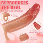 Penis Sleeve Enlarger Sex Toys,6.5 Inch Realistic Penis Extender With Soft Stretch Ring, Reusable Cock Sleeve Male Masturbator,Penis Extension Delayed Ejaculation,Cock Extension For Men Couples