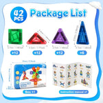 42Pcs Magnetic Travel Toddler Set With Iron Storage Box, Mini Magnetic Blocks Kids Toys, Portable Magnetic Blocks Building Kids Toys For 3-5 Year Olds Boys Girls Birthday Gift