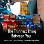 Kimono MicroThin Sheer Variety Pack of 12 - Multiple Styles of Ultrathin Condom Shapes in One Convenient Pack