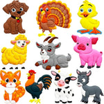 Fridge Magnets For Toddlers Farm Animals - Refrigerator Magnets For Kids - Montessori Learning Toys For Baby - Toddler Magnets For Refrigerator - Kid Magnet For Whiteboard Cute Rubber Magnetic Gift