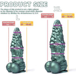 Fantasy Dildo With Suction Cup - Waterproof Realistic Dildo For Men And Women, Perkin Silicone, Mechanical Details And Stimulating Texture, Unisex Sex Toys For G- Spot Stimulation (D222-Xl)