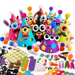 Kids Animal Party Hat Craft Kit with Stickers for Holiday & Party Activities