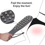 Spanking Paddle Sex With Rivets, Leather Spank Paddle Whip Erotic Flogger, Slut Paddle Sex Play With Single Sided Rivets, Sm Sex Toys For Couples Flirt Play Fetish Cosplay