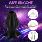 Silicone Hollow Tunnel Anal Plug,Hollow Peep Anal Dilator Enema Butt Plug Bdsm Games Adult Sex Toy?S?