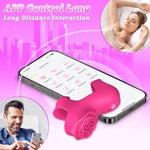 Finger Vibrator Women Sex Toys - Mini Vibrator Rose Toy With 5 Vibrating + 9 App Modes, Clitoral Nipple Stimulator With Two Vibration Zones, Adult Sex Toys Clitoral Vibrator For Women Couples