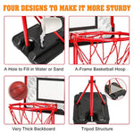 Kids Basketball Hoop - Adjustable Height 2.9Ft-6.2Ft Toddler For Kids, Goal Indoor & Outdoor Toys Backyard Outside Boys Age 3 4 5 6 7 8 Years Gift