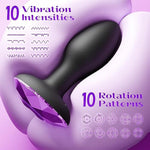 Anal Vibrator Adult Sex Toys With 10 Rotating & Vibration Modes, Vibrating Butt Plug Prostate Massager For Men & Women, Anal Plug Sex Toy For Couples, Adult Toy For Beginners & Advanced Users