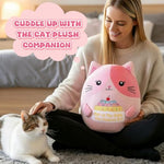 12 Inch Cat Plush Pillow – Cute Stuffed Animal Cat Doll For Women, Soft Plushies Pillow For Bed & Office Decor Birthdays