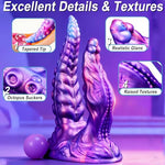 Monster Double-Ended Dildo Suction Cup Tentacle Dual Head G-spot Dildo