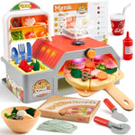 Play Kitchen Food Toy - Pretend And Play Toddler Toys - 78 Pcs Pizza Oven With Pretend Smoke, Light & Sound And Color-Changing Toppings - Birthday Gift For Boys Girls