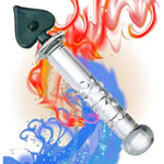 Glass Dildo Crystal Penis Glass Pleasure Wand Female Masturbator Sex Toy,Novelties Glass Dildo Crystal Penis Glass Wand G-Spot Stimulation Female Masturbator For Women And Couples(Style 2)