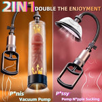 Penis Vacuum Pump Pussy Pump Set?Manual Penis Enlarger Enlargement Extend Pump Air Pressure Device, Clitoral Pump Vagina Pumps Sexual Pleasure Suckers Tools for Couples